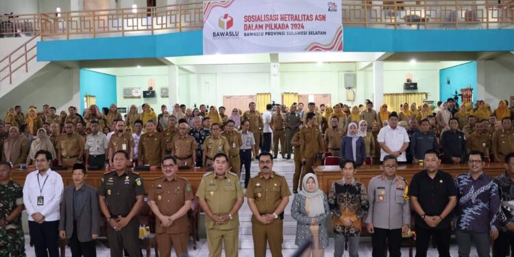 Bawaslu Provinsi Sulsel Gelar Sosialisasi Netralitas ASN di Pinrang