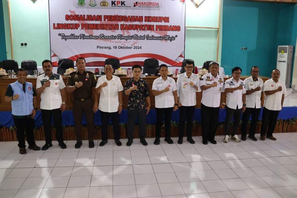 Sosialisasi Pencegahan Korupsi Dihadiri, Forkopimda,Camat,Lurah dan Desa