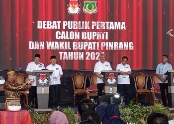 Debat Publik Perdana Paslon Bupati dan Wakil Bupati Pinrang Pilkada 2024