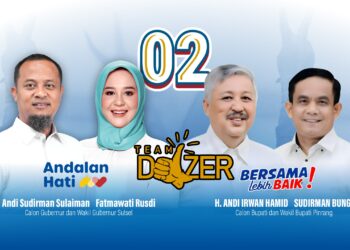 Panglima Dozer Rully Rozano: Relawan Pinrang Menangkan 02 Iwan-Sudirman dan Andalan Hati