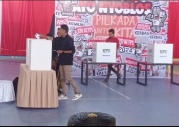 KPU Pinrang Gelar Simulasi Percobaan Pemungutan Suara Dihadiri 592 Pemilih