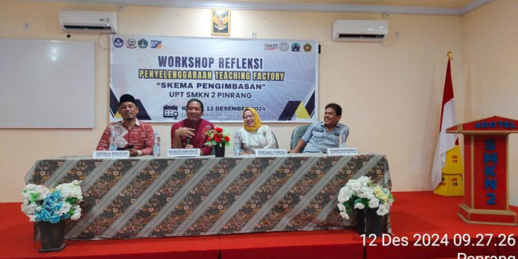 Workshop Refleksi, Teaching Factory Skema Pengimbasan,Sukses di Gelar SMKN 2 Pinrang