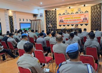 Polres Pinrang Gelar Latihan Pra Operasi Lilin tahun 2024 Jelang Nataru