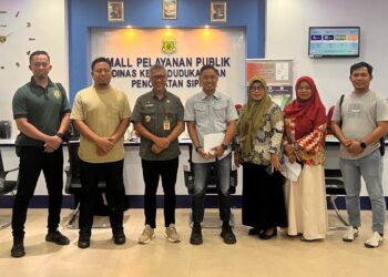 Kadis Dukcapil Pinrang Terima Kunjungan APH Polres Pinrang
