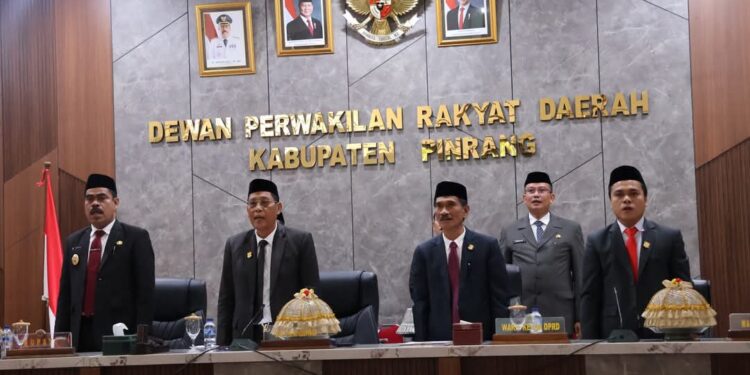 DPRD Rapat Paripurna, Hasil Penetapan Pasangan Bupati dan Wakil Bupati Pinrang Terpilih