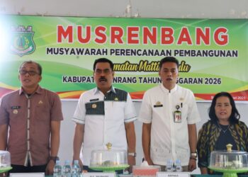 Pj.Bupati Pinrang Hadiri Musrenbang Kecamatan Mattiro Bulu