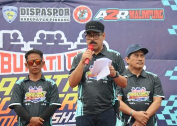 Pj.Bupati Pinrang Resmi Membuka Ajang Bupati Cup Grasstrack Motorcroos Championship