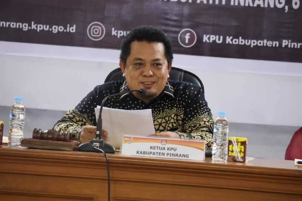 KPU Pinrang Gelar Rapat Pleno Terbuka di Aula Kantor Bupati Pinrang