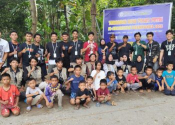 Plt Lurah Data Apresiasi Kegiatan Mahasiswa KKN STT Baramuli Pinrang dan Pemuda kampung Galung