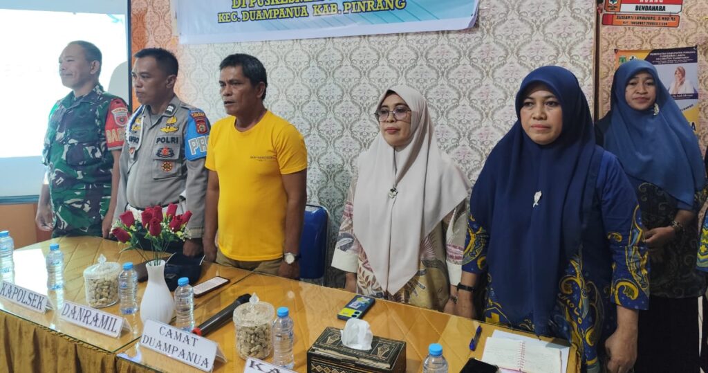 Kapolsek Duampanua IPTU Eko Prabowo Hadiri Lokmin Lintas Sektor dan FKP Puskesmas Lampa