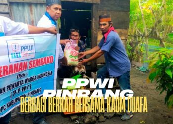 DPC PPWI Pinrang Ulurkan Tangan, Salurkan Sembako dan Gelar Buka Puasa Bersama Untuk Masyarakat yang Membutuhkan
