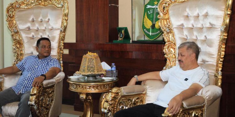Bupati Pinrang Kunjungan Silaturahmi di Rumah Jabatan Bupati Luwu Kota Belopa