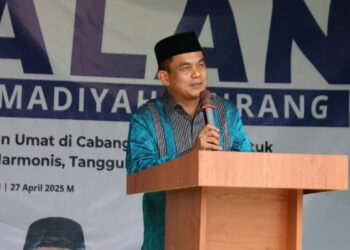 Wabup Pinrang Sudirman Bungi Hadiri Syawalan di Gelar Dewan Pimpinan Muhammadiyah Pinrang