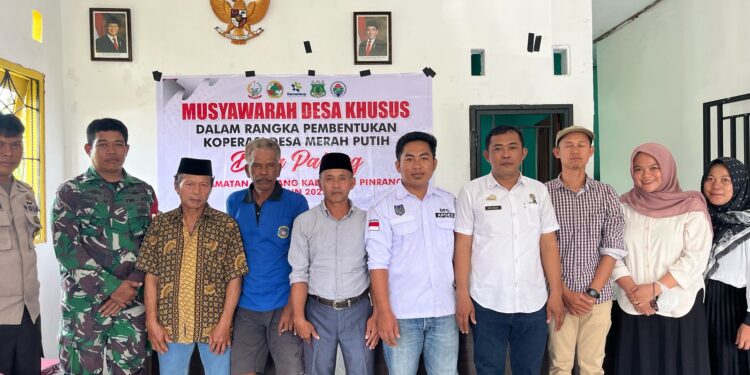 Mantan Kades 2 Periode Muhammad Basri.S.Sos Terpilih Ketua Koperasi Merah Putih Desa Pakeng