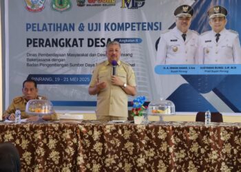 Bupati Pinrang Resmi Membuka Pelatihan dan Uji Kompetensi Perangkat Desa Angkatan II