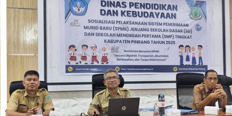 ‎Disdikbud Kabupaten Pinrang Gelar Sosialisasi SPMB tahun 2025
