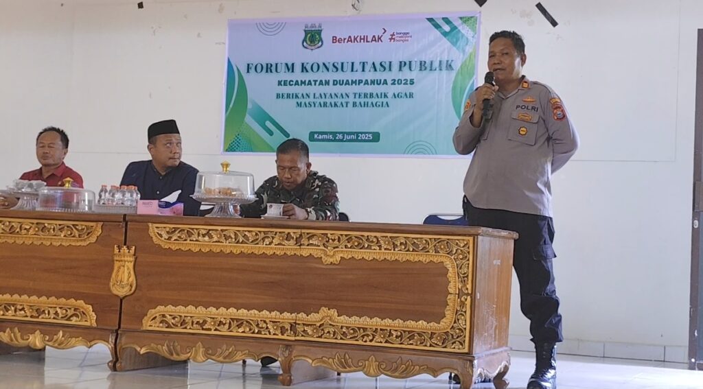 Baru Sepekan Menjabat, Kapolsek Duampanua Apresiasi Kinerja Perangkat Kecamatan dan Pesankan Jaga Kamtibmas 