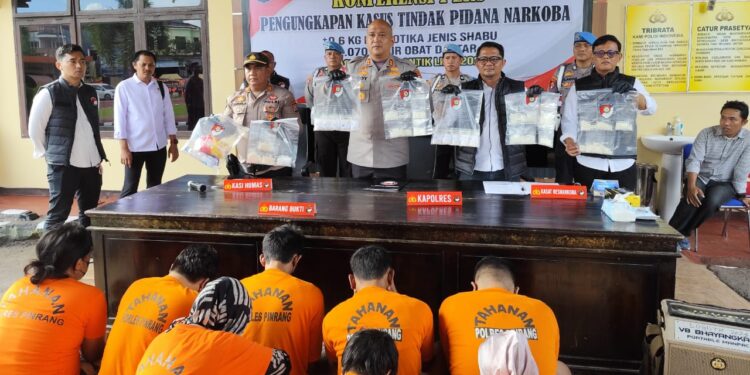‎Press Release Kasus Narkoba, Polres Pinrang Amankan 30 Pelaku
