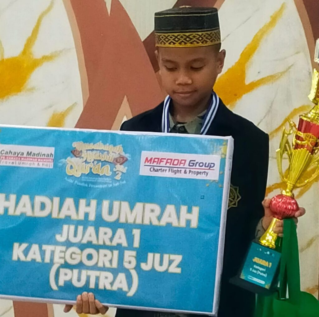 Hafiz Cilik SMPN 1 Patampanua Sabet Juara MHQ Se-Sulsel, Berangkat Umrah!