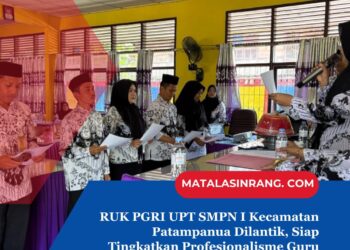 RUK PGRI SMPN 1 Patampanua Dilantik, Siap Tingkatkan Profesionalisme Guru 