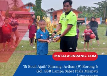Si Bocil Ajaib’ Pinrang: Arthan (9) Borong 6 Gol, SSB Lampa Sabet Piala Merpati Leppangang ‎
