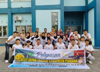 Pinrang Bidik Porprov! Atlet Sepak Takraw Dilepas Menuju Pra-Kualifikasi Maros