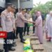Polres Pinrang Turun Tangan, Bantu Korban Angin Kencang Duampanua