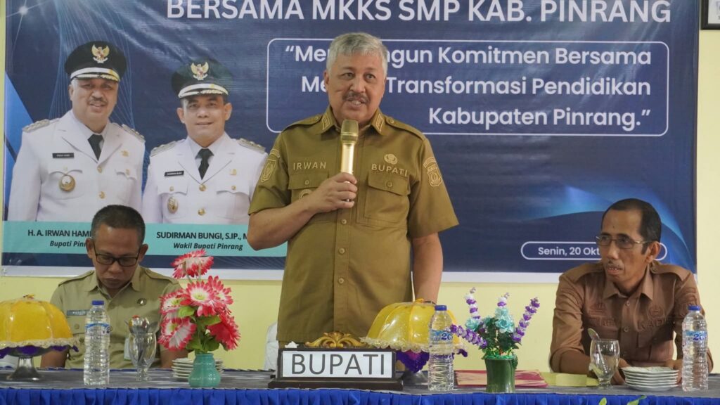 GEBRAKAN PINRANG! Bupati Irwan: Kualitas Pendidikan Tanggung Jawab Seluruh Elemen, Bukan Hanya Guru dan Pemerintah