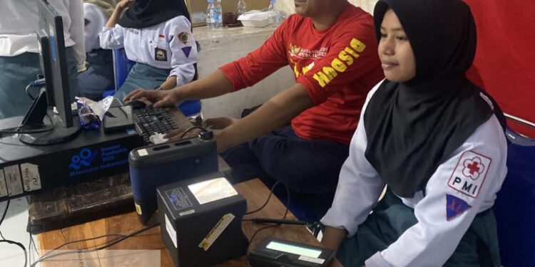 Disdukcapil Pinrang Jemput bola Pelajar di SMA N 8 Pinrang