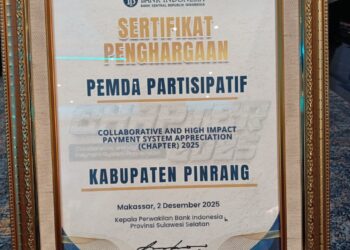 Pinrang Sabet 3 Penghargaan Bergensi,Bukti Unggul dalam Digitalisasi Daerah