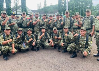 Puluhan Kades di Pinrang Tampil Layaknya Pasukan Militer,Jalani Retret di Gowa