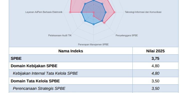 Pinrang Teratas di Sulsel, Indeks SPBE Tembus 3,75