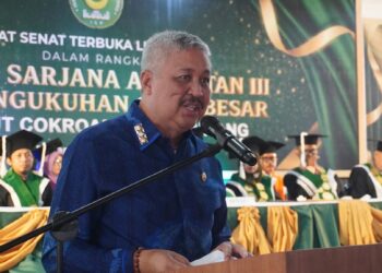 Bupati Pinrang Hadiri Wisuda Sarjana dan Pengukuhan Guru Besar Institut Cokroaminoto Pinrang