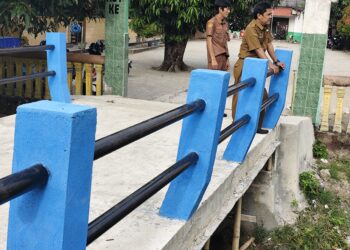 Puluhan Tahun Dinanti, Jembatan Beton SDN 135 Pinrang Akhirnya Dibangun  ‎