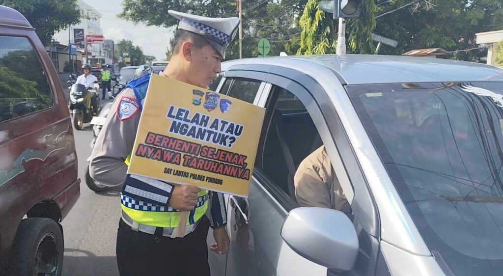 Hari Kedua Operasi Keselamatan Pallawa 2026, Satlantas Polres Pinrang Intensifkan Edukasi Tertib Lalu Lintas