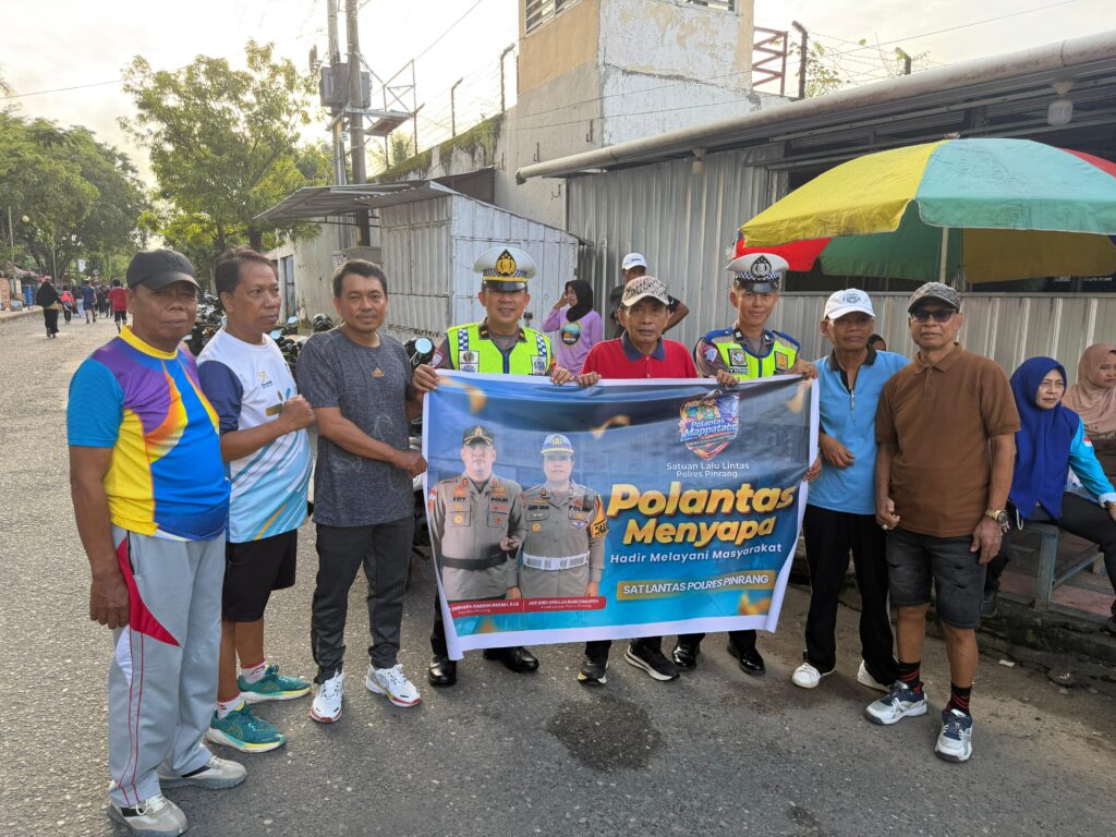 Operasi Keselamatan Pallawa 2026, Satlantas Pinrang Edukasi Warga di Car Free Day