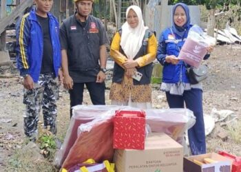 Gerak Cepat! Dinsos Pinrang Salurkan Bantuan Korban Kebakaran Manarang