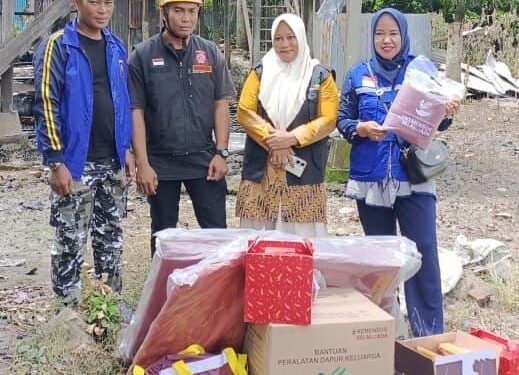 Gerak Cepat! Dinsos Pinrang Salurkan Bantuan Korban Kebakaran Manarang