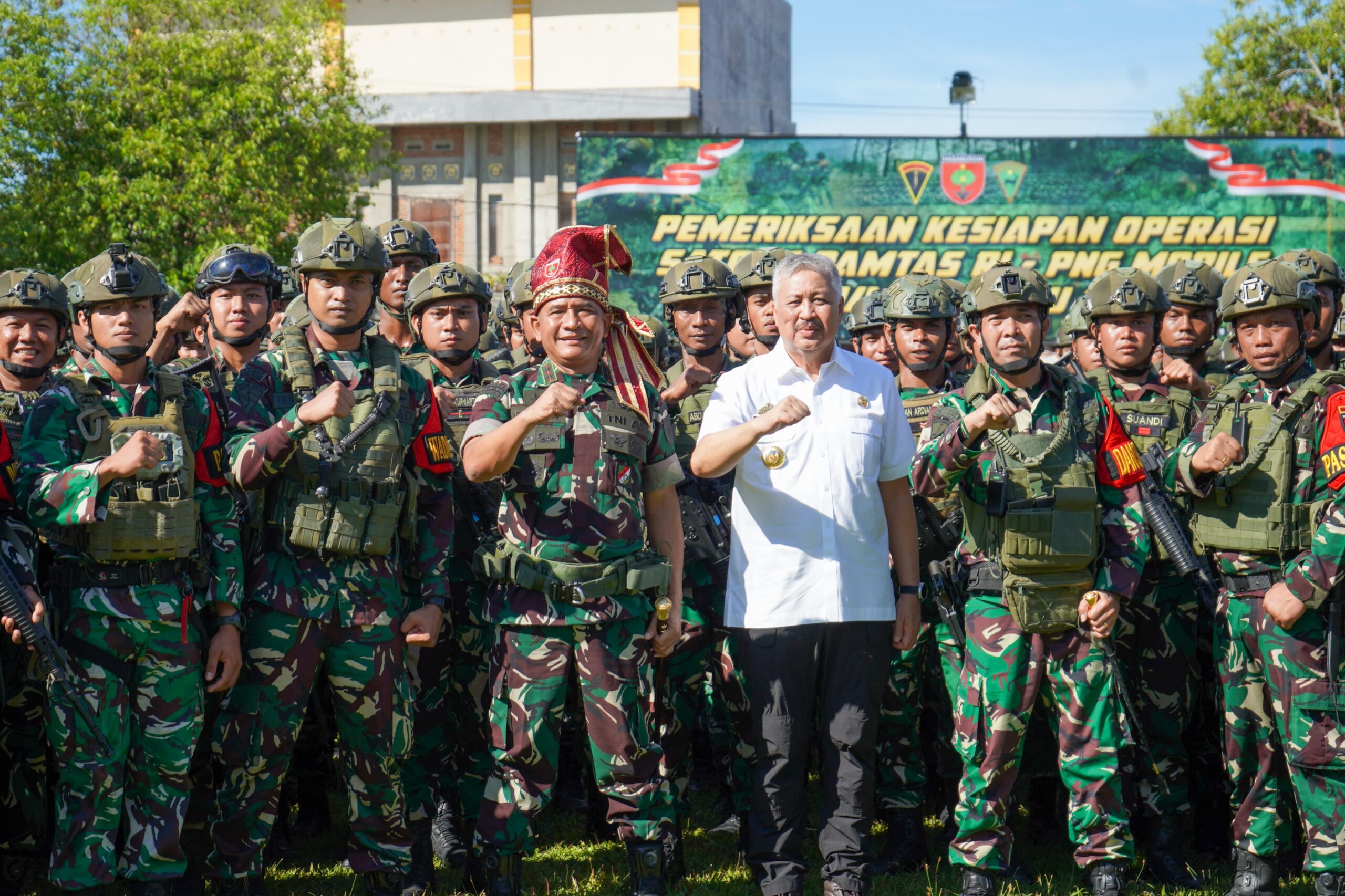 Yonif 721/Makkasau Siap Amankan Perbatasan RI–PNG 2026