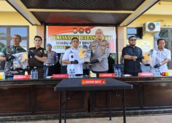 Musnahkan 3,2 Kg Sabu, Polres Pinrang Tegaskan Perang Tanpa Kompromi