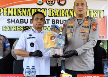 Pemkab Pinrang Apresiasi Polres, Sabu 3,2 Kg Dimusnahkan dan Daerah Kini Zona Hijau