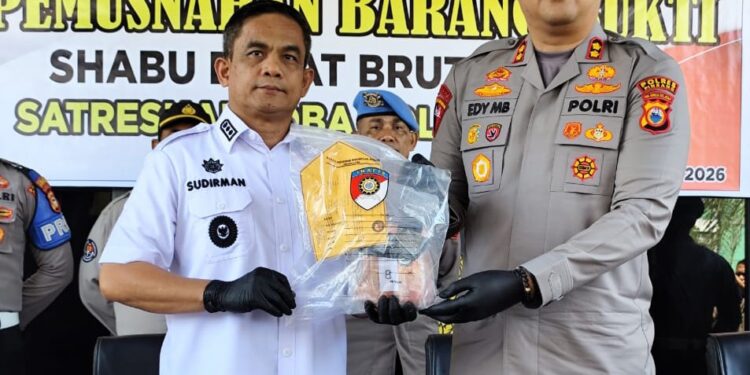 Pemkab Pinrang Apresiasi Polres, Sabu 3,2 Kg Dimusnahkan dan Daerah Kini Zona Hijau