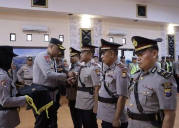Sertijab Polres Pinrang, Sejumlah Jabatan Strategis Berganti