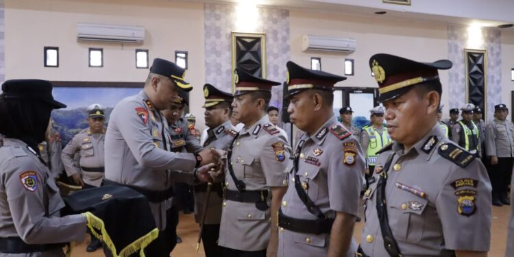 Sertijab Polres Pinrang, Sejumlah Jabatan Strategis Berganti