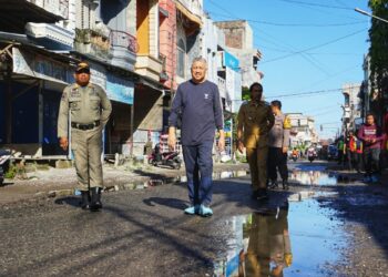 Bupati Irwan Sidak Drainase, Genangan Ditekan