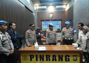 Polres Pinrang Gelar Tes Urine Personel Opsnal