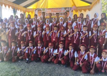 39 Siswa SDN 149 Pinrang Lulus, Penamatan Dirangkaikan Peletakan Batu Pertama Mushola