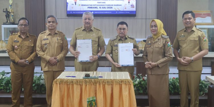 Bupati Irwan Perkuat Ketahanan Pangan, Pinrang-Majene Teken MoU Strategis