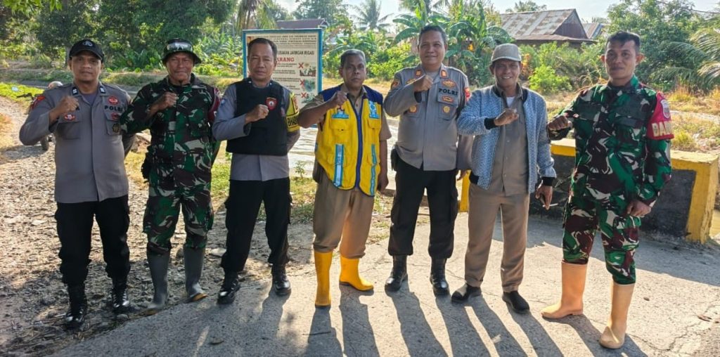 Polri-TNI dan PSDA Patroli Irigasi, Amankan Pasokan Air Sawah Petani Duampanua