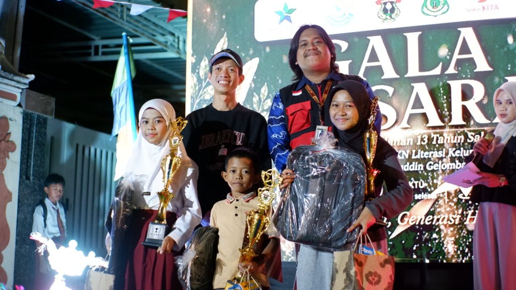 Muhammad Nur Daffa Terbaik di Kompetisi Kataku, Gala Aksara KKN-T Unhas Tingkatkan Minat Baca Anak